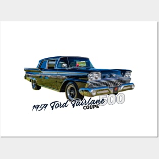 1959 Ford Fairlane 500 Coupe Posters and Art